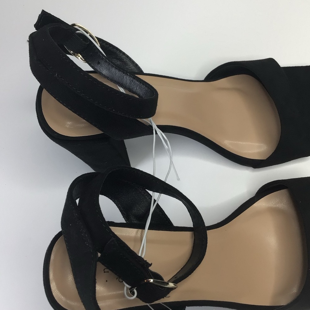 A NewDay Black Thick Heel Shoes Ankle Strap heeled sandal - Picture 6 of 13